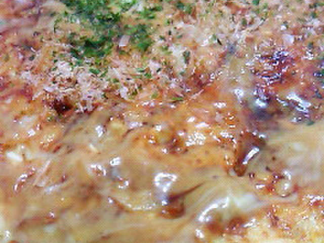 粉無し★キャベツと長芋のお好み焼き風